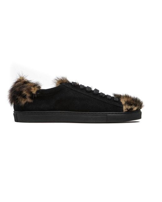 MR & MRS Black Leather 's Sneaker