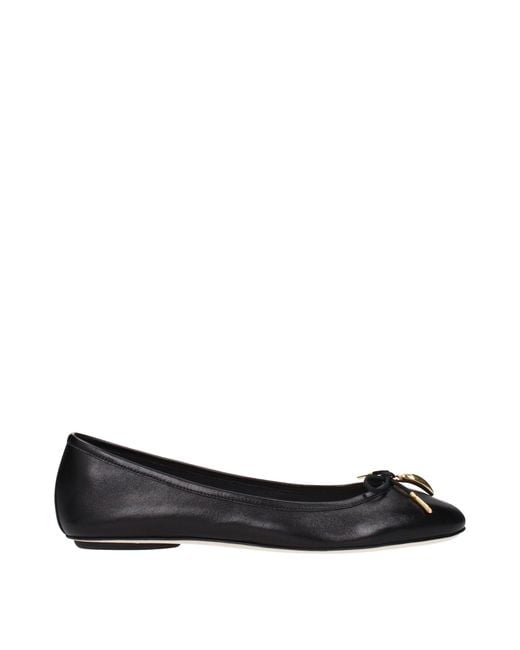 Chloé Black Ballerine Leather