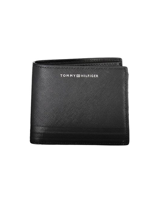Tommy Hilfiger Black Leather Wallet for men