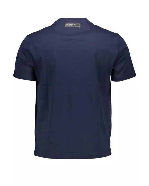 Philipp Plein Blue Cotton T-shirt for men