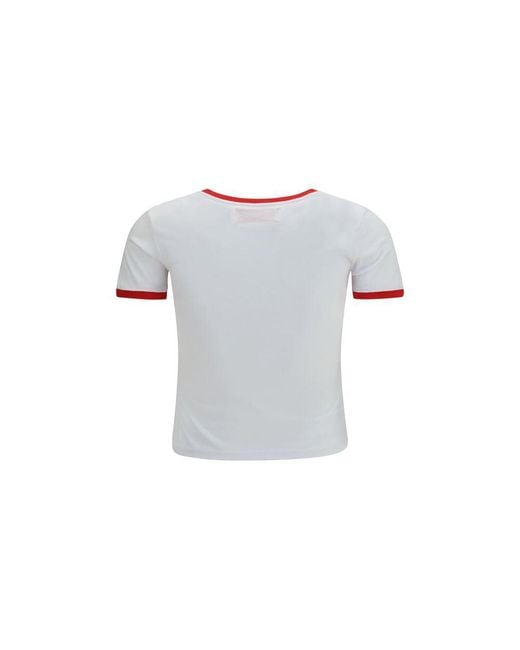 Fiorucci White Multicolor Cotton T