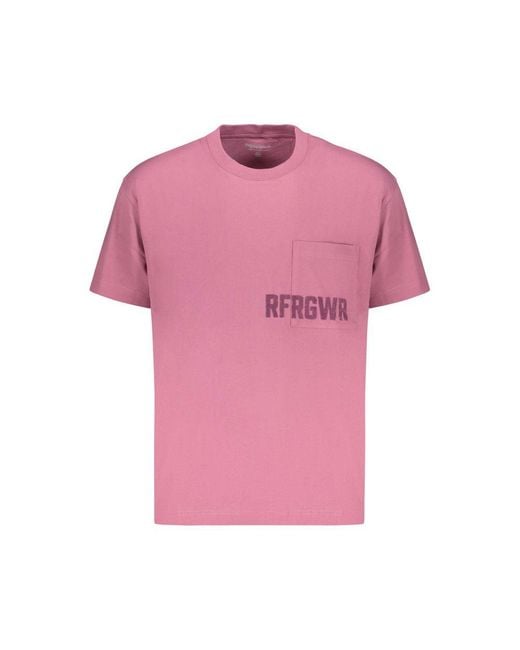 Refrigiwear Pink Purple Cotton Men's T for men