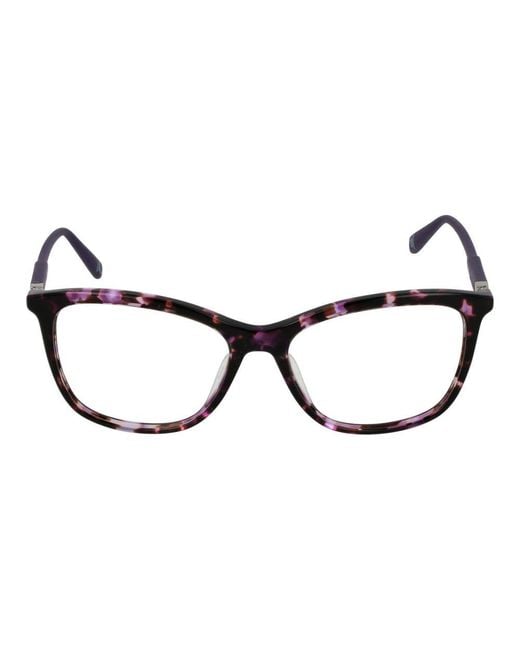 Fila Brown Purple Cellulose Acetate Glasses (frames) for men