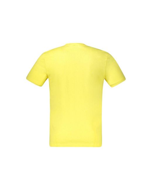 Boss Yellow Cotton T-Shirt for men