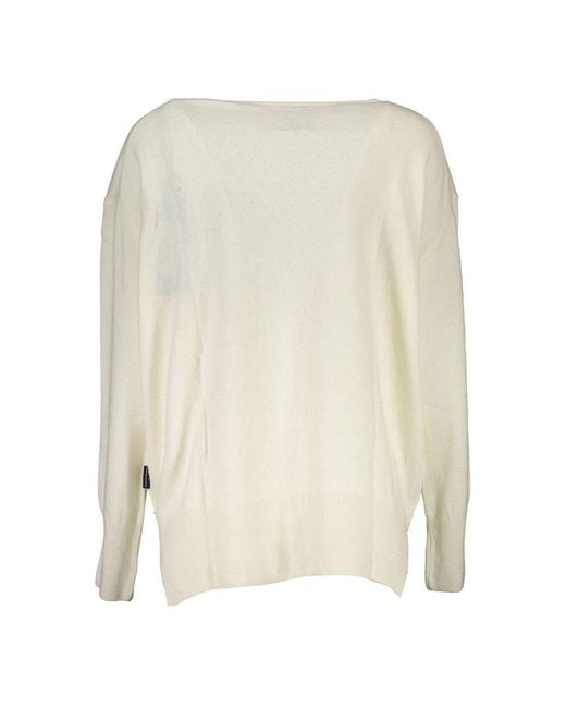 North Sails White Wool Sweater