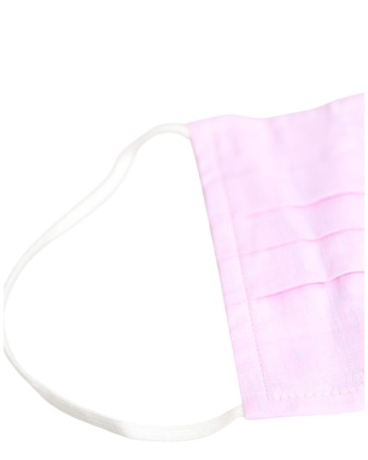 Dolce & Gabbana Pink Cotton Logo Elastic Ear Strap Face Mask