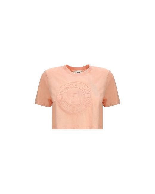 Fendi Pink Cropped T