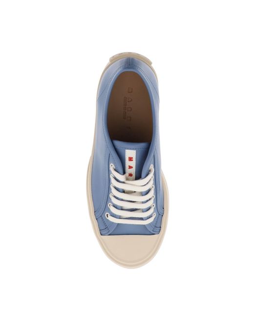 Marni Blue Leather Pablo Sneakers