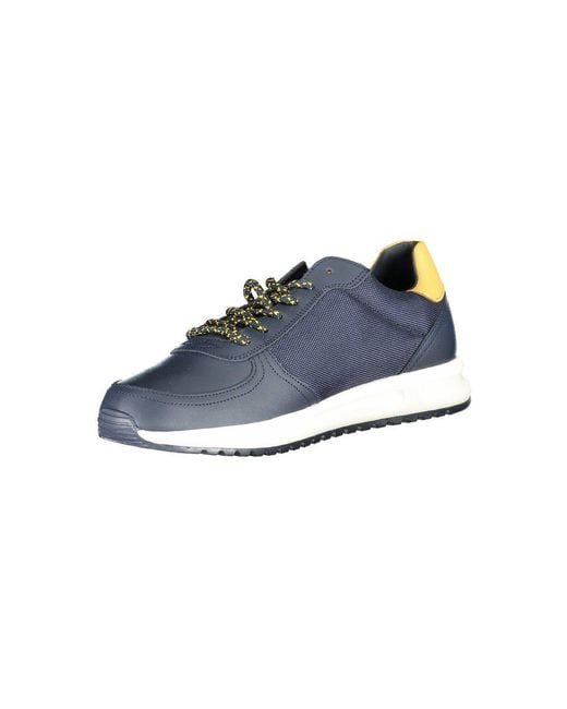 Tommy Hilfiger Blue Leather Sneaker for men