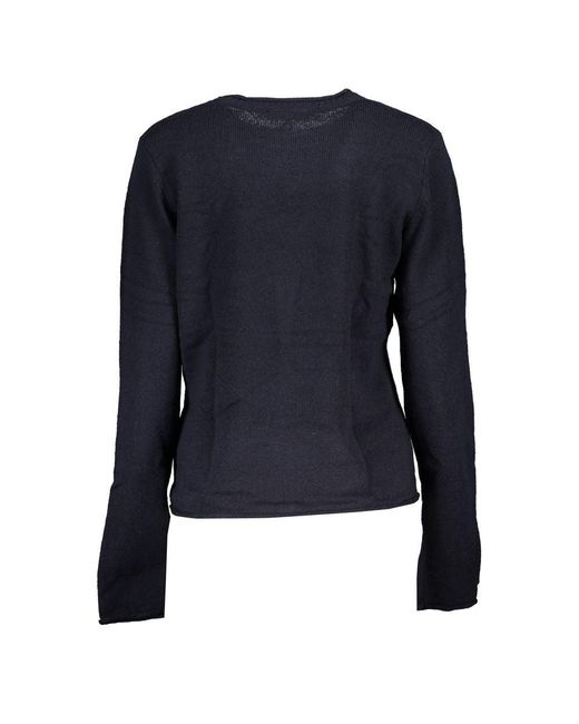 Tommy Hilfiger Blue Chic Crew Neck Embroidered Sweater