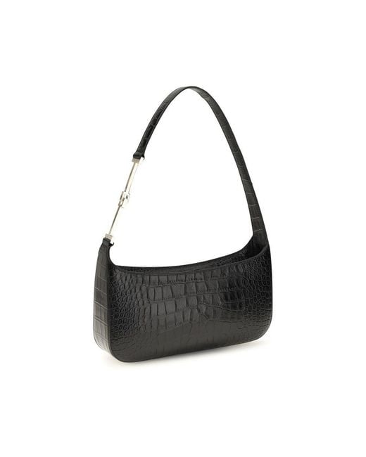 Tom Ford Black Calf Leather Bos Taurus Shoulder Bag