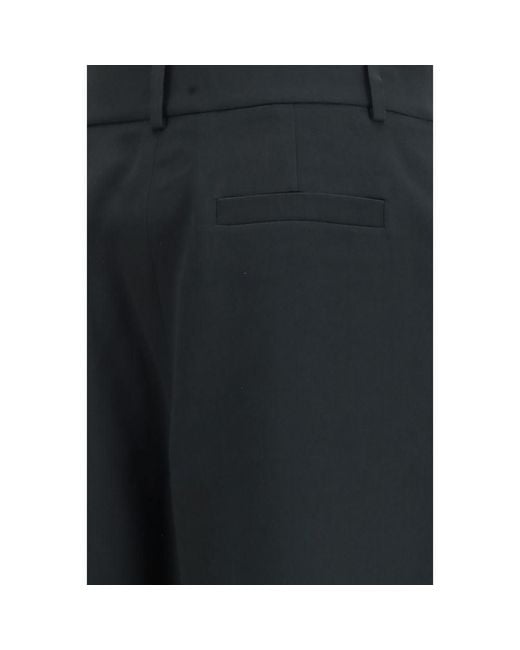 Giorgio Armani Black Silk Casual Pants