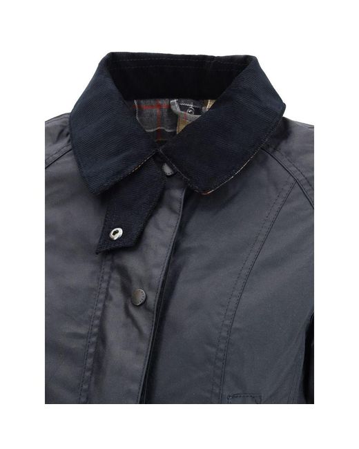 Barbour Blue Breadnell Waxed Jacket