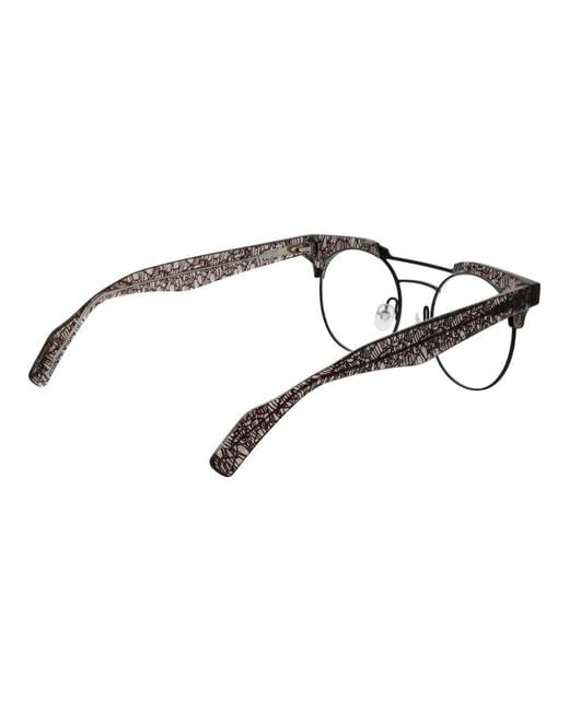 Yohji Yamamoto Brown Black Plastic Glasses (frames) for men