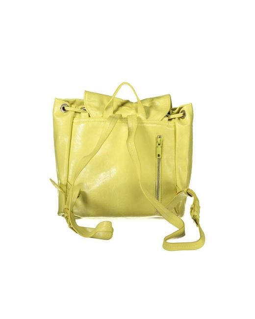 Desigual Yellow Giallo Polyurethane Backpack