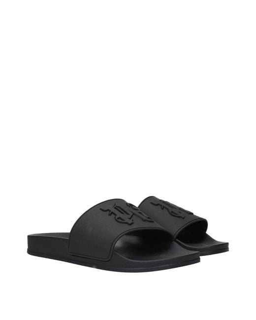Palm Angels Black Logo Slide for men