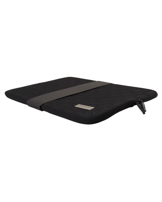 Gant Black Sleek Neoprene Laptop Sleeve for men