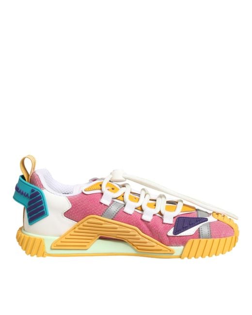 Dolce & Gabbana Multicolor Nylon Ns1 Low Top Sneakers Shoes