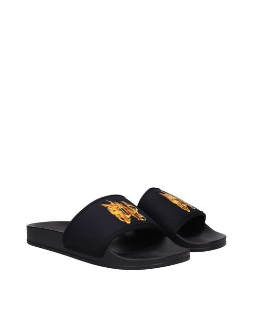 Palm Angels Blue Graphic Slide Sandal for men