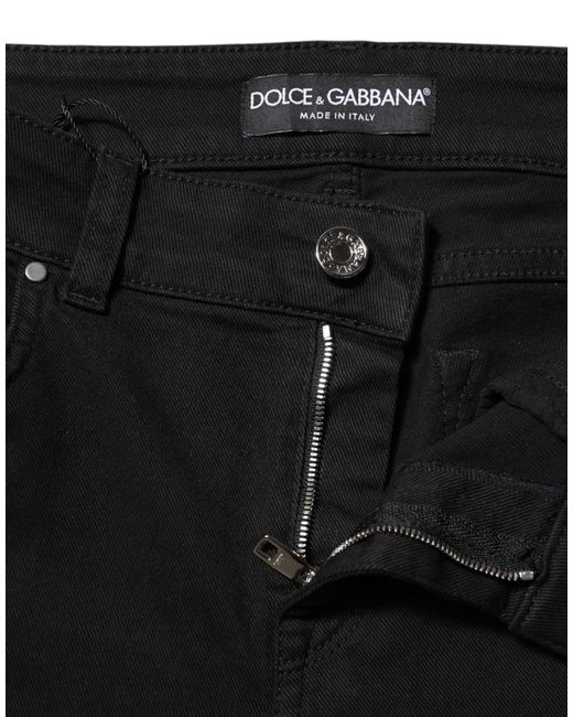 Dolce & Gabbana Black Slim Fit Jeans