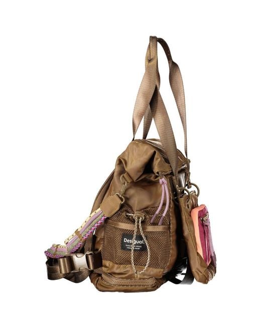 Desigual Pink Poliestere Backpack