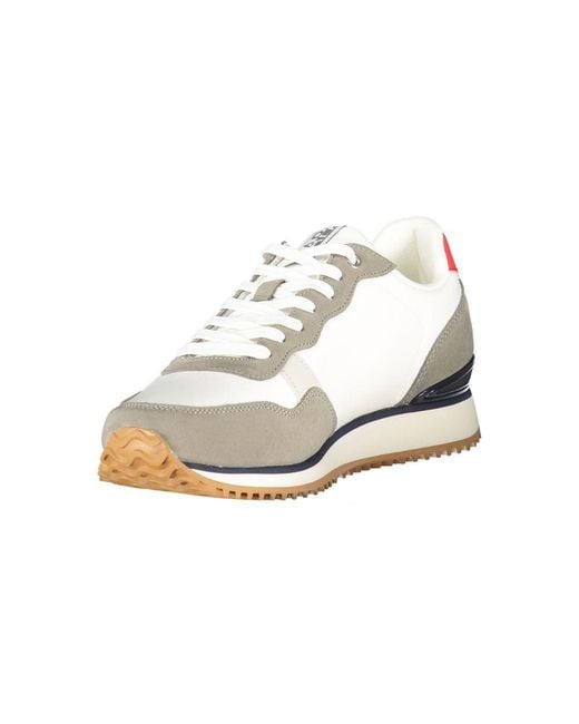 Napapijri Metallic Bianco Polyurethane Uomo Sneaker for men