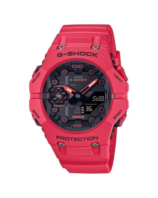 G-Shock Pink Red Resin Watch for men