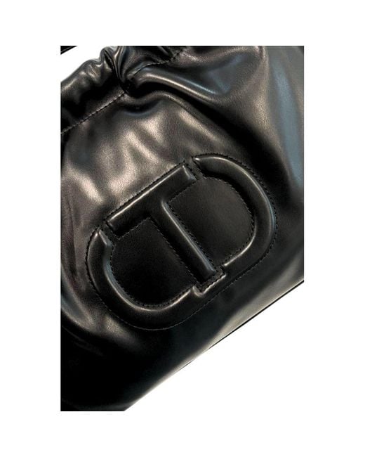 Twinset Black Pu Shoulder Bag