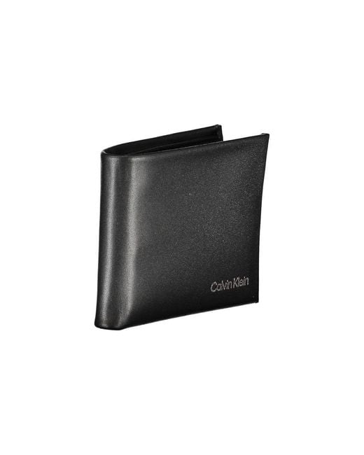 Calvin Klein Black Polyurethane Men Wallet for men