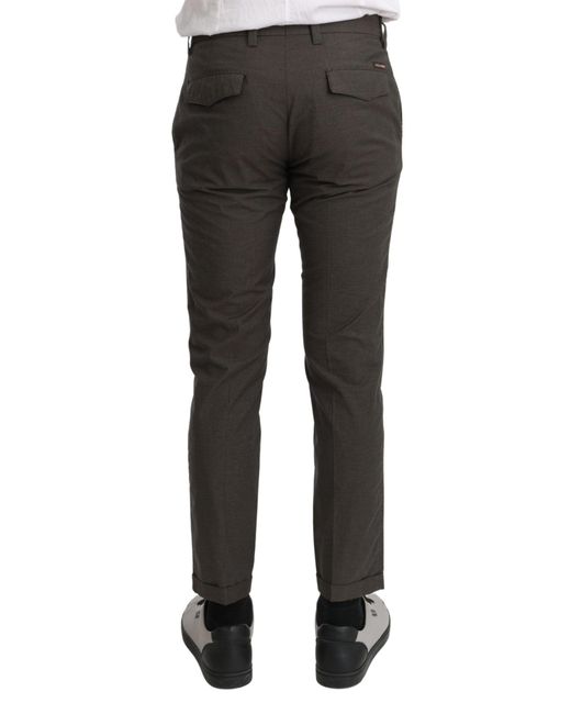 Dolce & Gabbana Black Casual Trouser 100% Cotton Pants for men