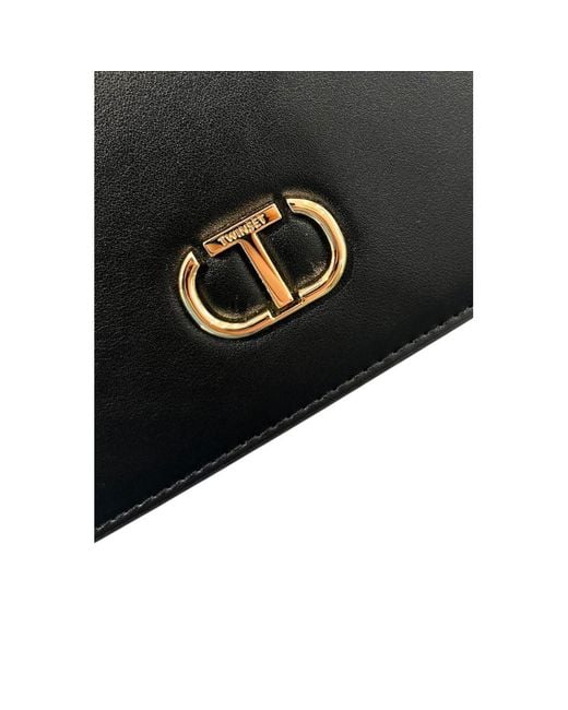 Twinset Black Pu Crossbody Bag