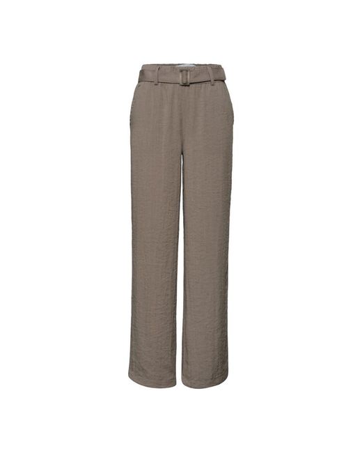 Street One Brown Beige Viscose Casual Pants