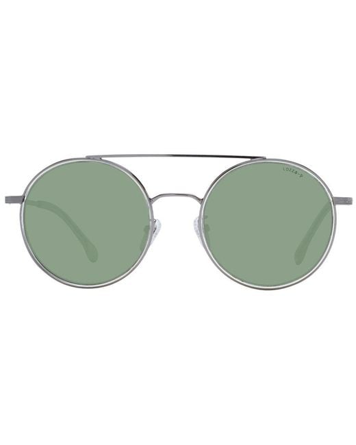 Lozza Green Gray Metal Sunglasses