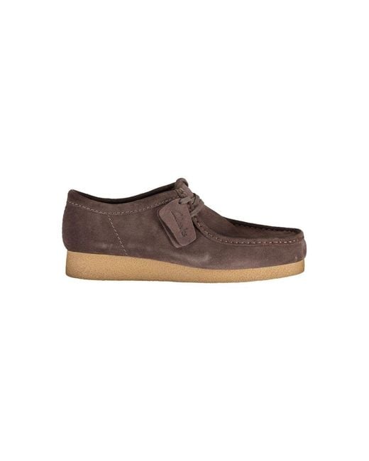 Clarks Brown Laced Shoes for men