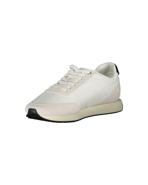 Calvin Klein White Runner Laceup Lowtop Sneaker for men
