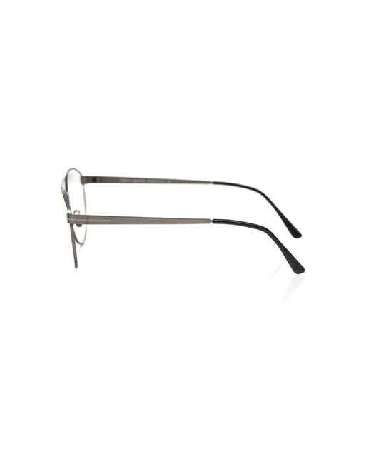Frankie Morello Gray Elegant Aviator Model Eyeglasses