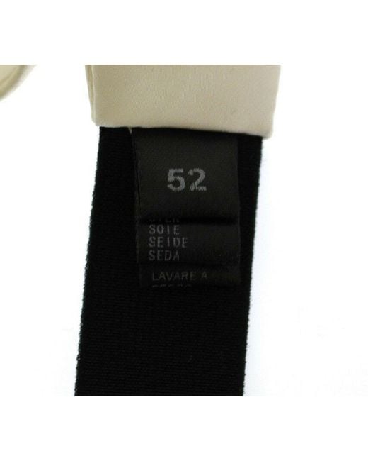 Dolce & Gabbana Black Dolce Gabbana White Waist Silk Cummerbund Belt for men