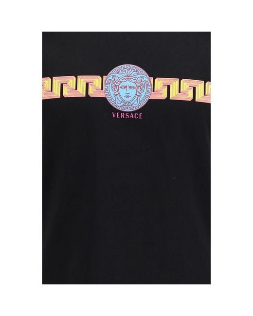 Versace Black Cotton T for men