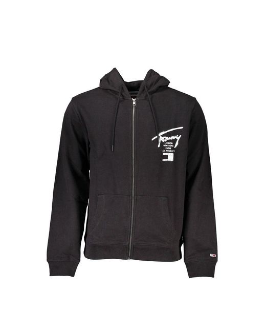 Tommy Hilfiger Black Cotton Mens Sweatshirt for men