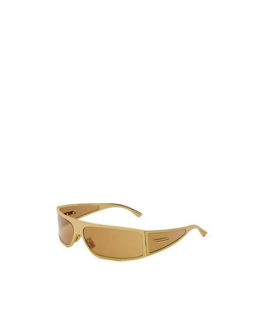 Bottega Veneta Metallic Gold Metal Sunglasses for men