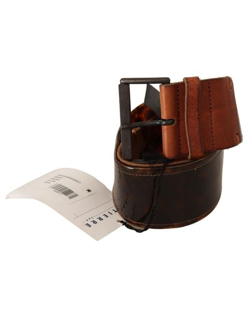 Ermanno Scervino Black Elevate Your Style With A Classic Leather Belt