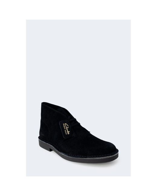 Clarks Black Leather Boot for men