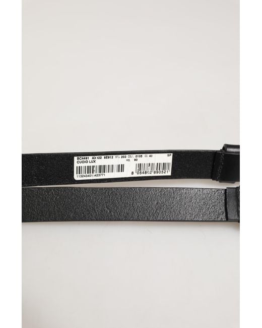 Dolce & Gabbana Black Leather Belt for men