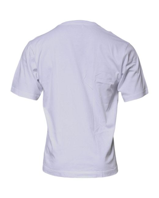 Dolce & Gabbana Blue Crew Neck Short Sleeve Tshirt Dg 5862 for men
