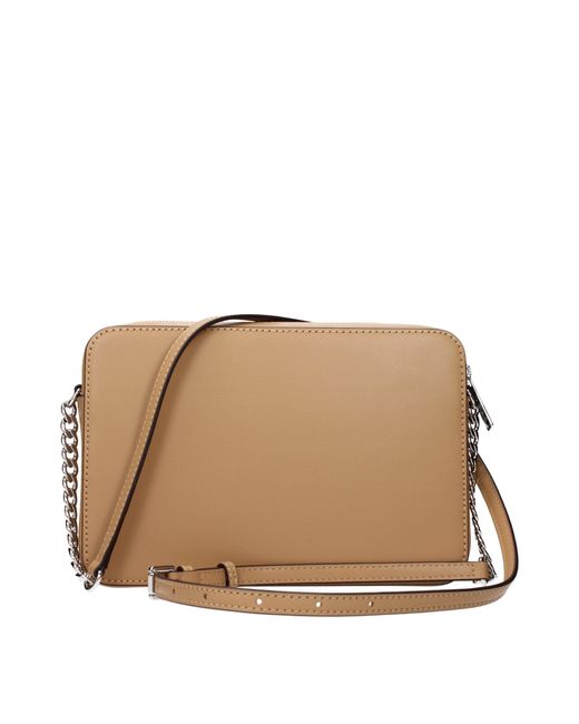 Michael Kors Brown Jet Set Crossbody Bag Leather/Hazelnut