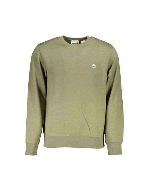 Timberland Green Classic Crew Neck Fleece Sweatshirt for men