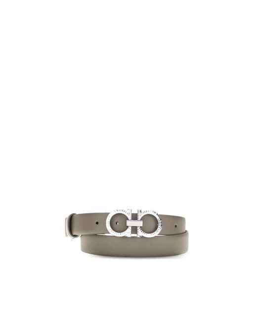 Ferragamo Metallic Multicolor Calf Leather Bos Taurus Regular Belt