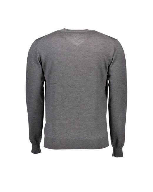 Harmont & Blaine Gray Wool Sweater for men