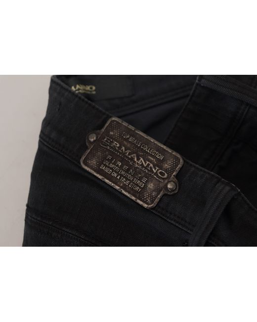 Ermanno Scervino Black Chic Low Waist Skinny Jeans