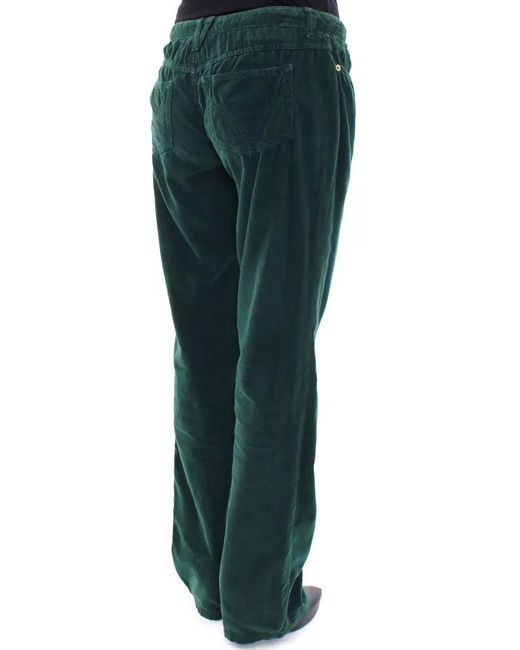 Dolce & Gabbana Green Cotton Corduroys Slimmy Fit D&g Pants